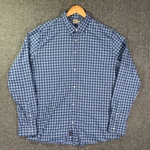 Faherty The Movement Shirt Men 2XLT Blue Check Performance Stretch Button Up